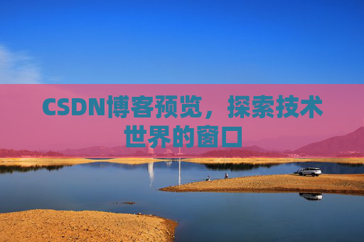 CSDN博客预览,探索技术世界的窗口